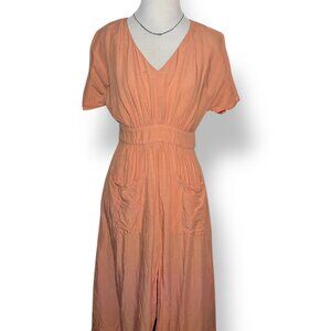 Madewell Linen Blend Summer Dress